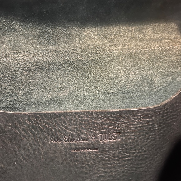 Kate Sheridan x TOAST Dark Forest Green Pebbled Leather Crossbody Bag - Picture 5 of 8